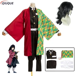 Tomioka Giyuu Cosplay Costume Wig Women Unisex Suit Uniforms Clothes Party Gift Comic Convention Role Play Outfits
