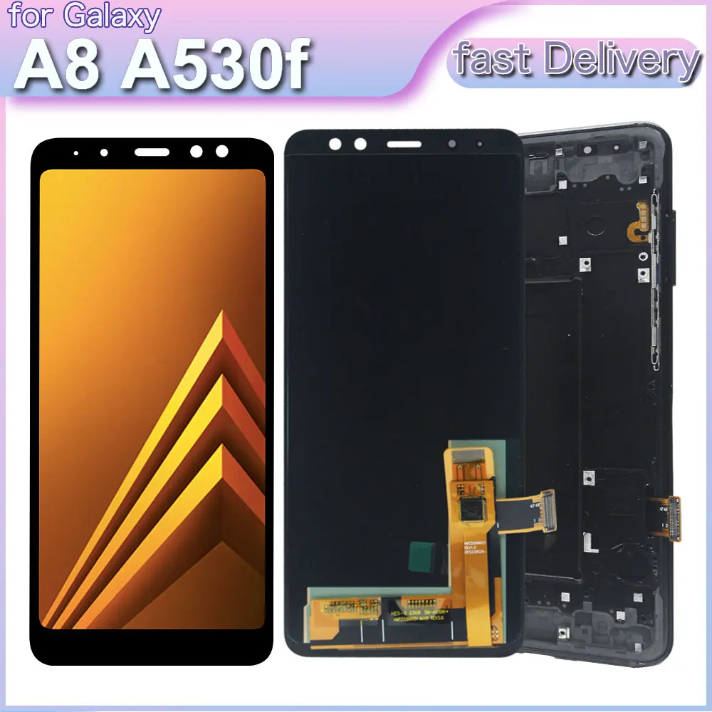 amoled-サムスンギャラクシー-a8-ディスプレイタッチスクリーンデジタイザーアセンブリサムスンギャラクシー-a8-ディスプレイ用フレーム-a530f-a530w-a530n