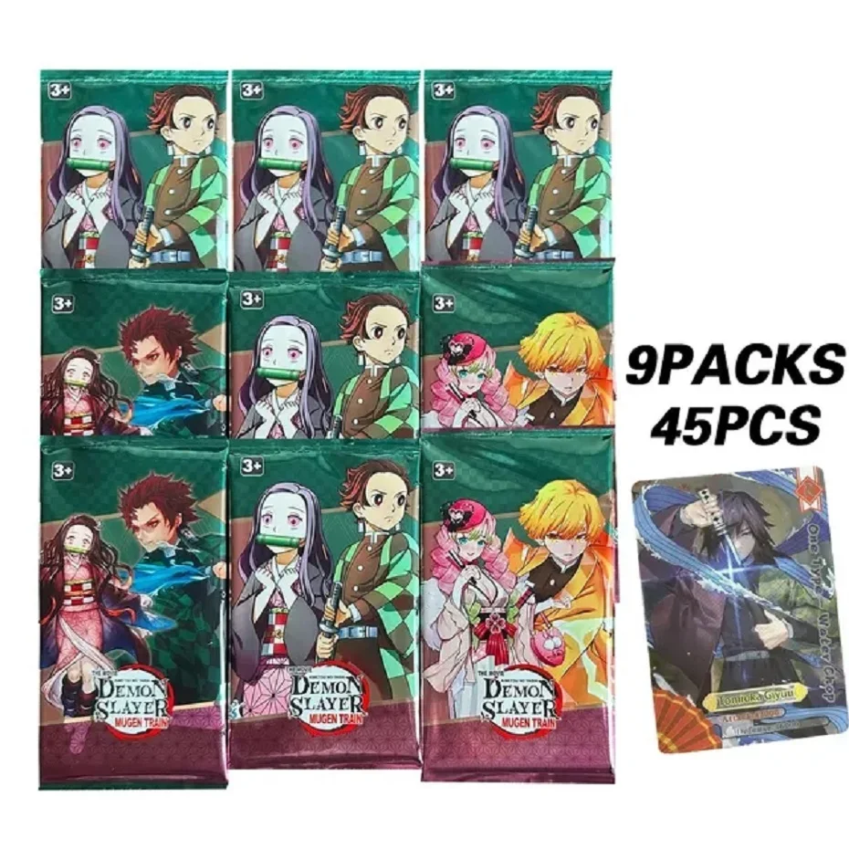 Flash Demon Slayer Cards Mugen Train SSP Card Ultra Rare Card Tanjirou Kamado Nezuko Character Collection Card