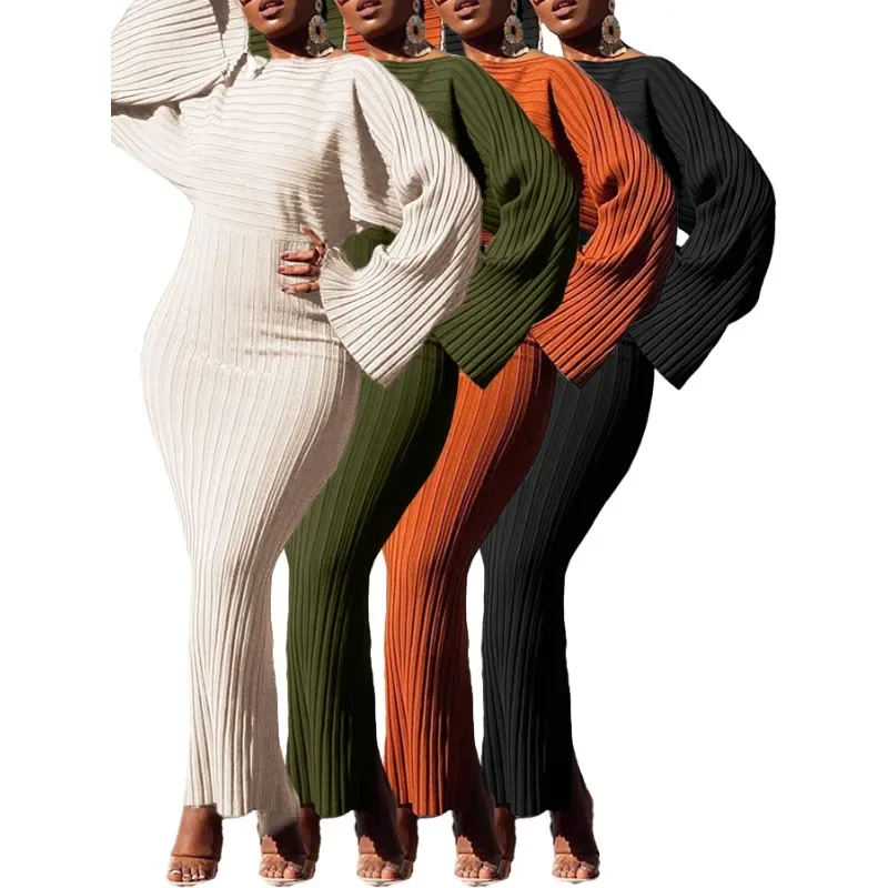 Customized Dashiki Africa Clothing African Dresses for Women Autumn Winter Elegant African Long Sleeve O-neck Polyester Maxi Bod