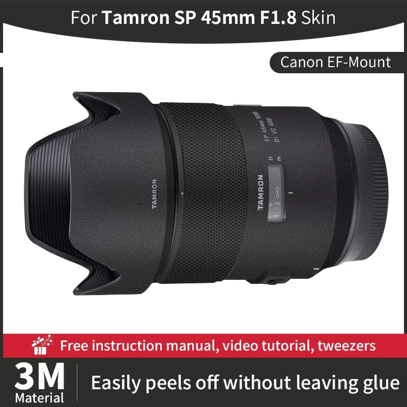 

Для Tamron SP 45 мм F1.8 EF-крепление объектива камеры Tamron sp 45 мм кожа Canon против царапин наклейка на объектив камеры защитная пленка