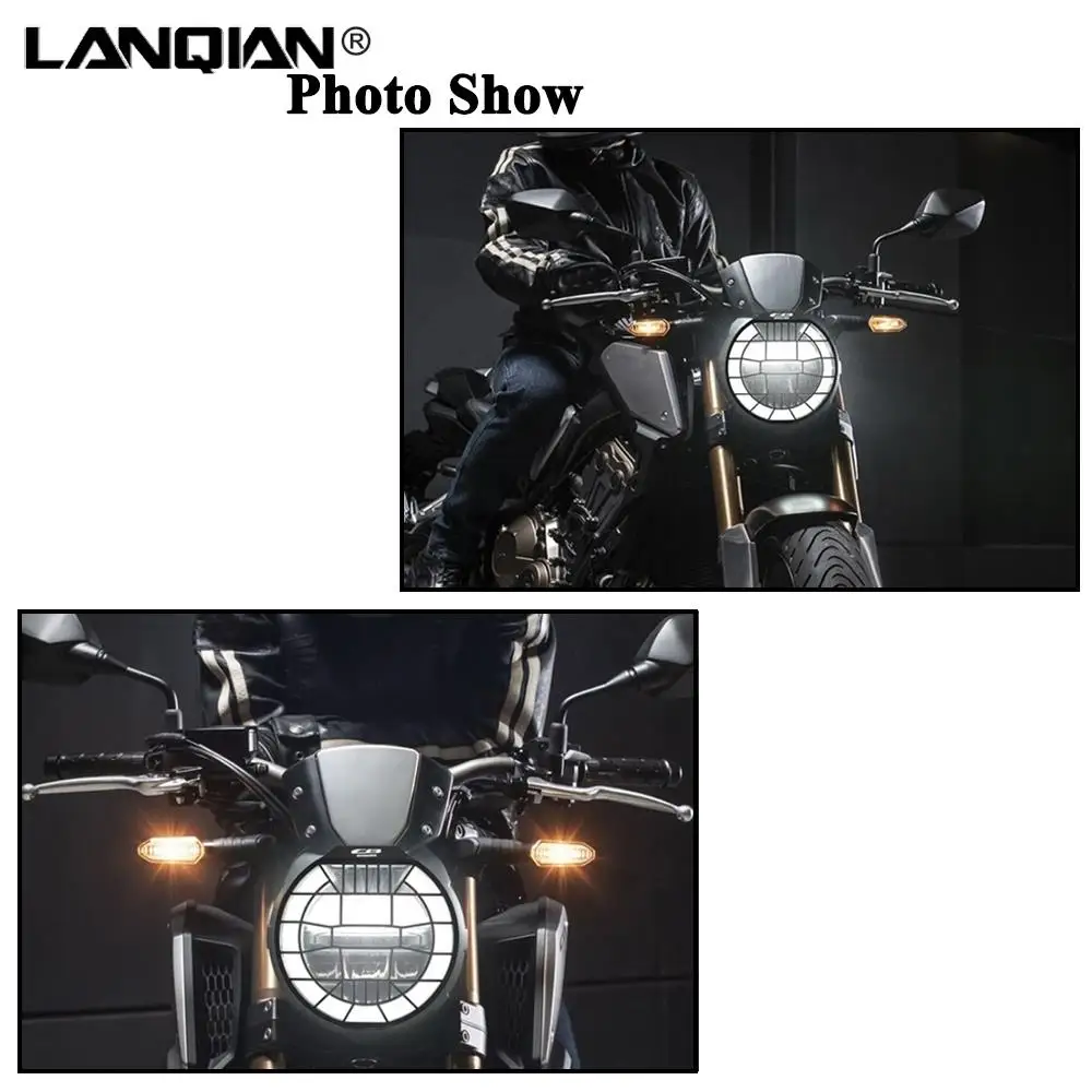 için Honda CB650R motosiklet aksesuarları paslanmaz çelik far koruyucu kapak ızgara CB650R CB650R 2018 2019 2020 2021