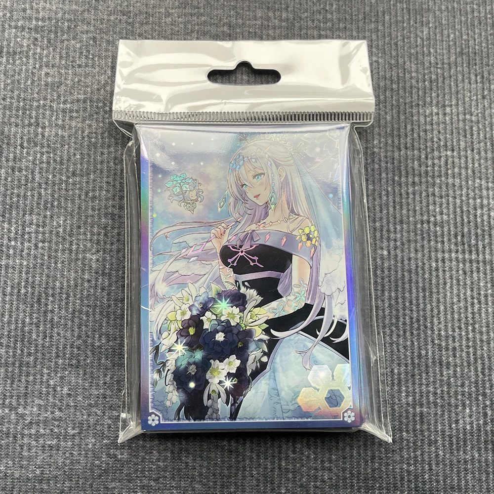 Yu-gi-oh-fundas holográficas con forma de lágrima, Fundas protectoras de cartas de the Rikka Queen, YuGiOh, YGO-205