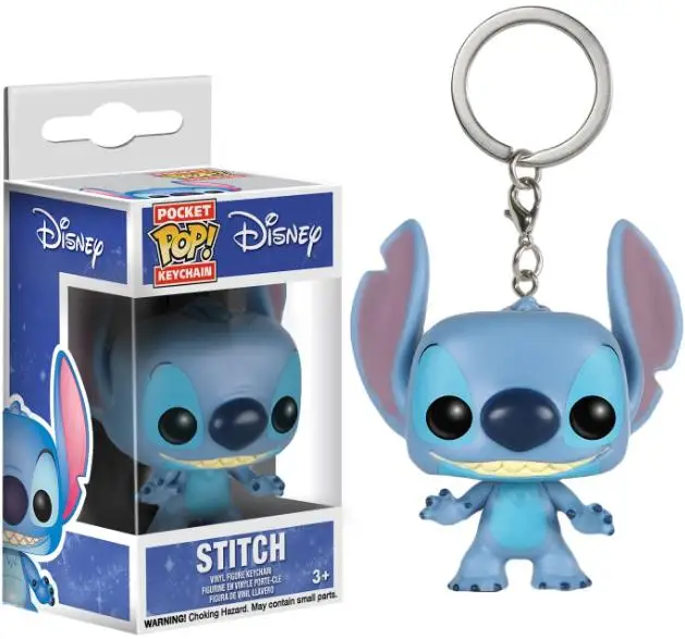 FUNKO pop Summer STITCH Keychain Movie TV Vinyl Figure Key Chain TIKI STITCH Scented Action Figure Pendants Keyring Toys