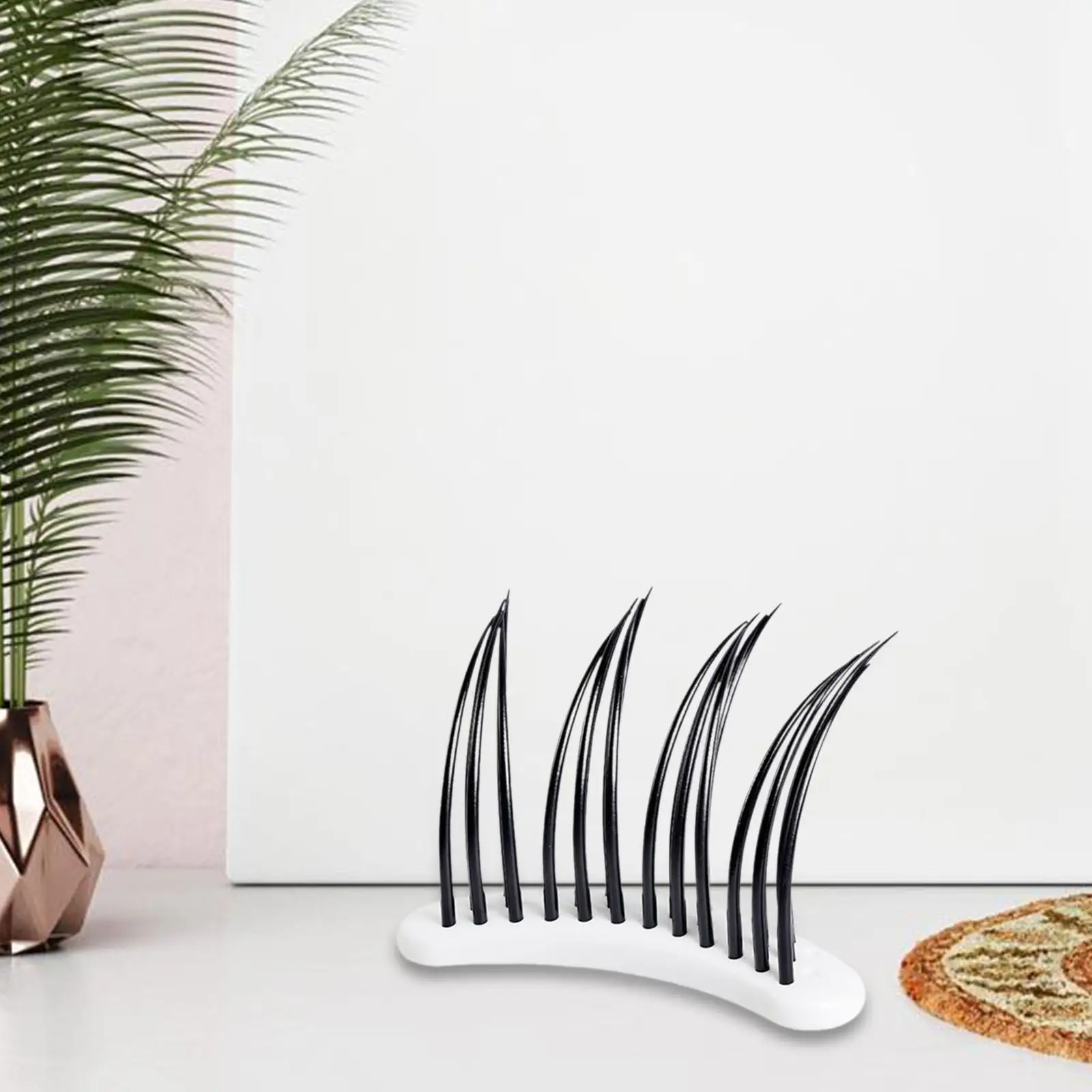 Model rzęs silikonowy, pomoc dydaktyczna, narzędzie do ćwiczeń wielokrotnego użytku z podstawką, narzędzie demonstracyjne do ćwiczeń przedłużania rzęs dla salonu.