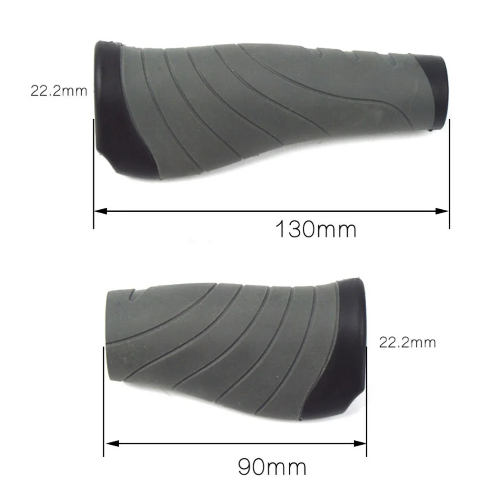 

2Pcs Anti-Slip Bike Handlebar Grips Durable Rubber Ergonomic Non-Slip Cover for Outdoor Cycling (Black) Cycle Handle Cover