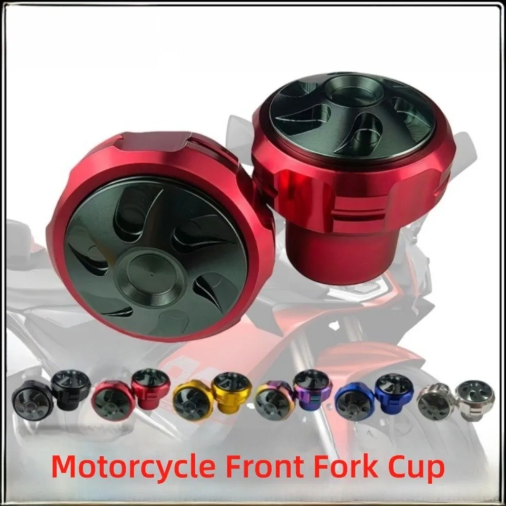 Aluminium Motorcycle Front Fork Frame Sliders Replacement Shockproof Slider Cups Wheel Crash Protector for Moped Scooters