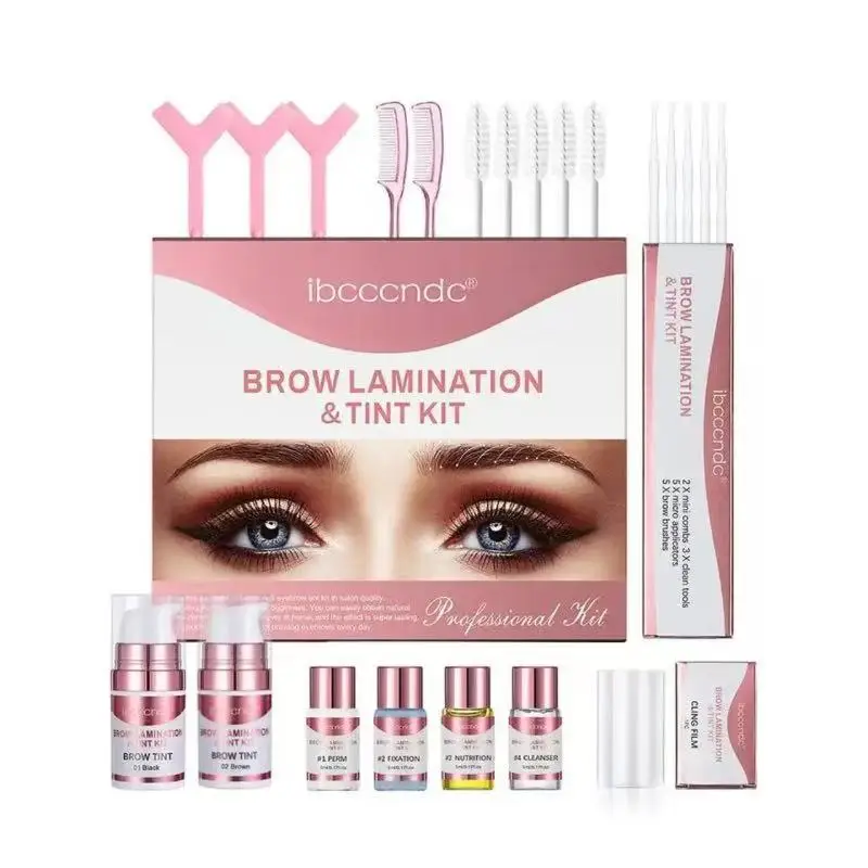 Professional Lash And Brow Lamination Kit Eyebrow Lamination Kit With Brush Eyebrow Lift Perm Cream Brow Wrap Semi Permanent