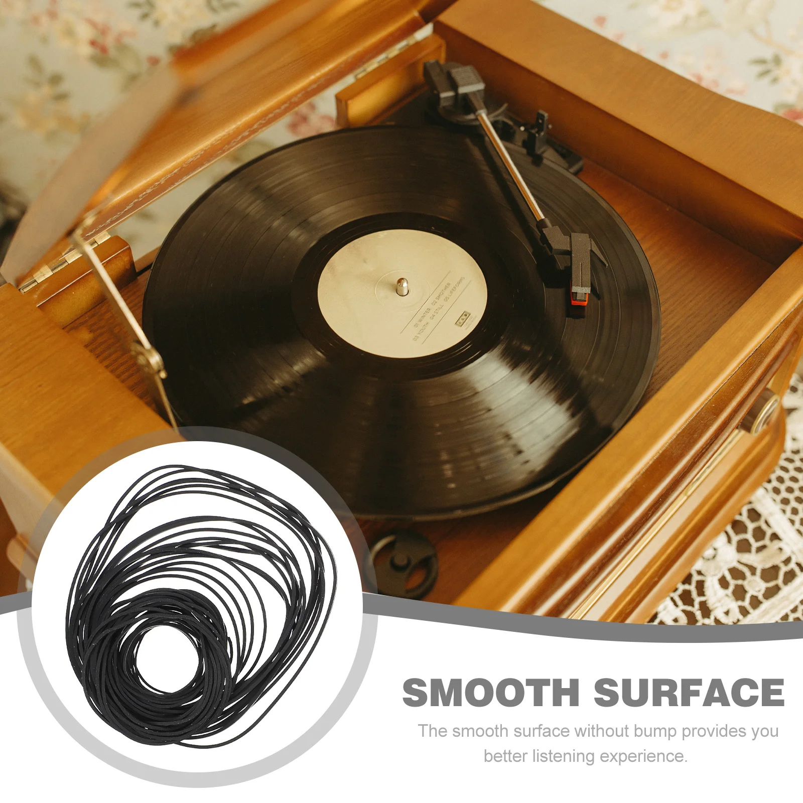 2pcs Square Cassette Tape Machine Belt 40-130Mm Premium Rubber Recorder Repair Belt For Cassette Player Maintenance Durable