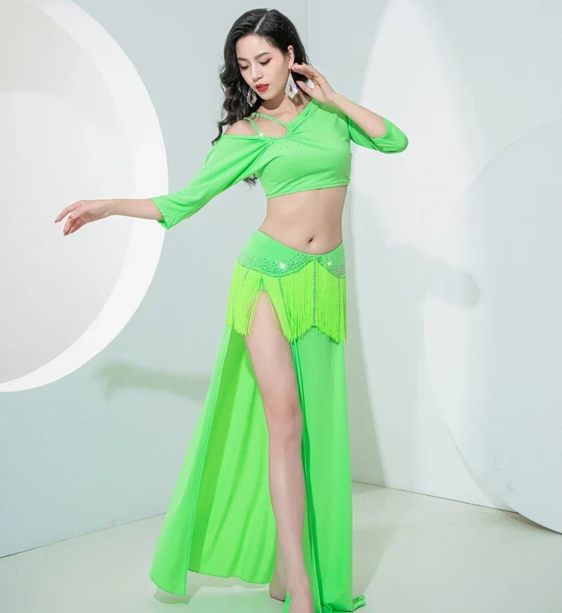 Women Bellydancing Competition Clothes Set Female Oriental Dance Practice Clothing Dress Belly Dance Performance Dresses