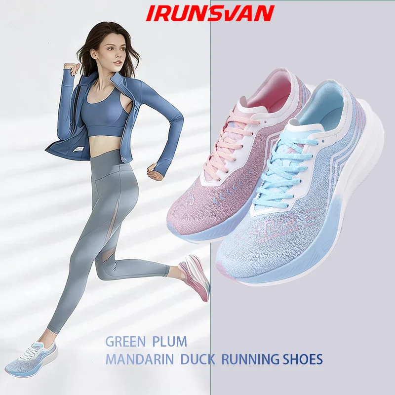 

IRUNSVAN Comfortable And Breathable Mesh Women's Running Shoes Outdoor Nylon Board Marathon Training Sports Shoes