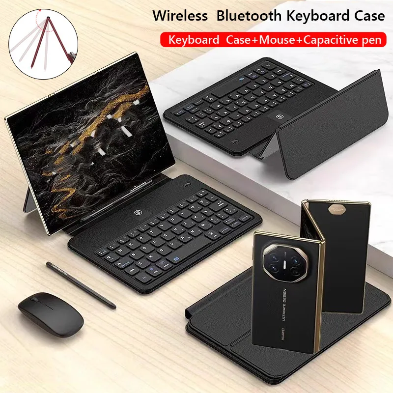 

Keyboard Case for Samsung Z Fold 6 5G Special Fold SE Galaxy W25 Fold 6 Slim 5 4 3 2 1 Magnetic with Folding and Mouse StylusPen
