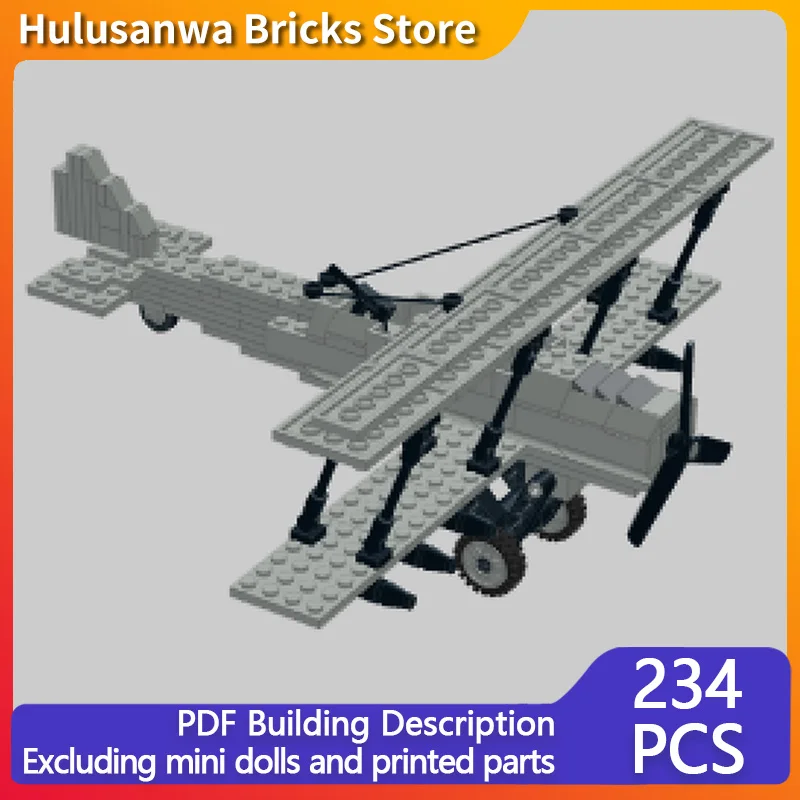 

DH-4 WW1 военные истребители модель MOC строительные кирпичи военное оборудование модульные технологии подарки праздник сборка детские игрушки