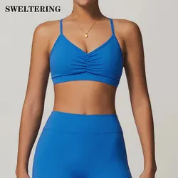 Bielizna sportowa dla kobiet Biustonosze fitness Joga Bieganie Jogging Gym Wear Rozciągliwa wyściełana chusta Top sportowy Kamizelka sportowa Biustonosz do jogi