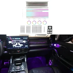 New！ Car Ambient Light Fit for JETOUR Traveler T2 2023-2024 Mold Model 35 Lights Fantasy Atmosphere Light Car Interior Accessori