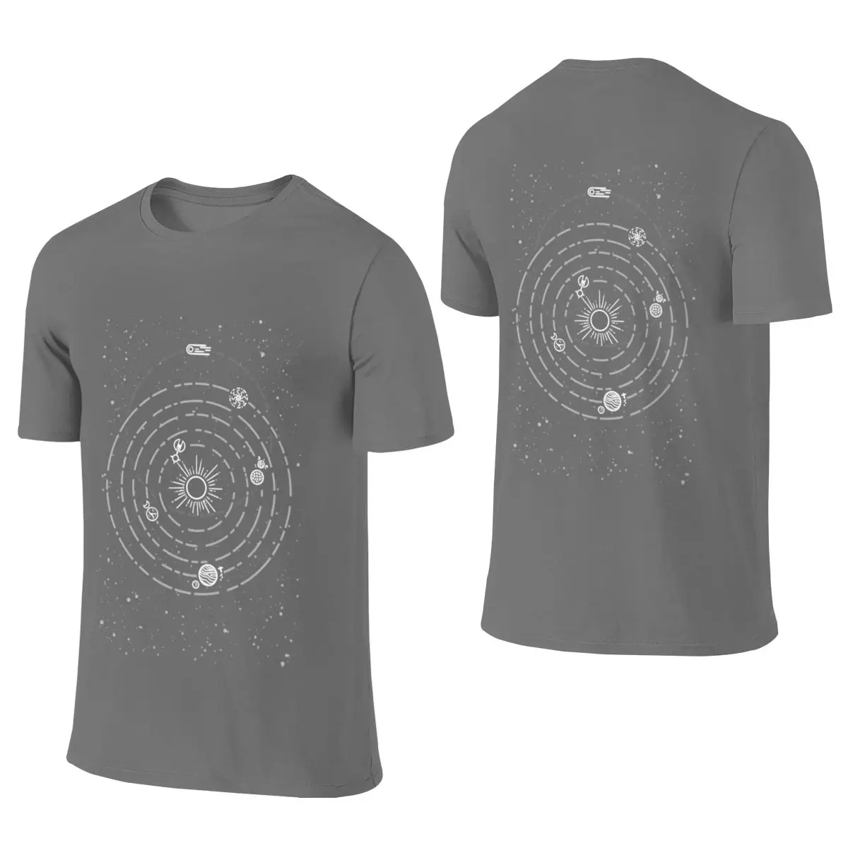 Outer Wilds Solar System Couple Style Reversible T-shirt Artistic Boy Three-Dimensional Printing T-shirt