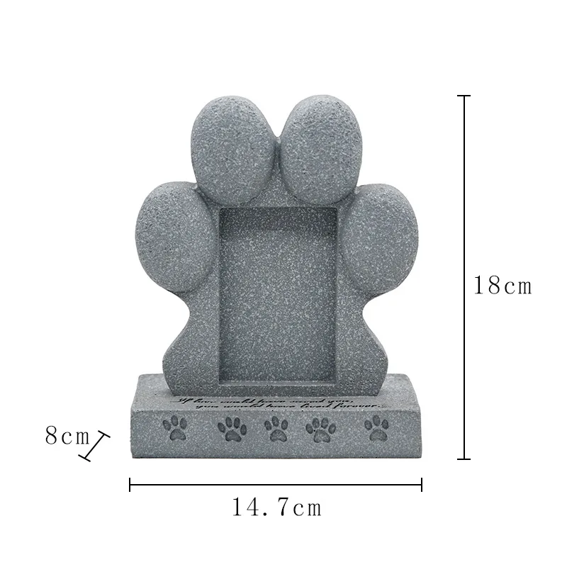 

Pet dog sacrifice tombstone can place Photo Creative resin simulation monument memorial stone Weather-Resistant dog tombstone
