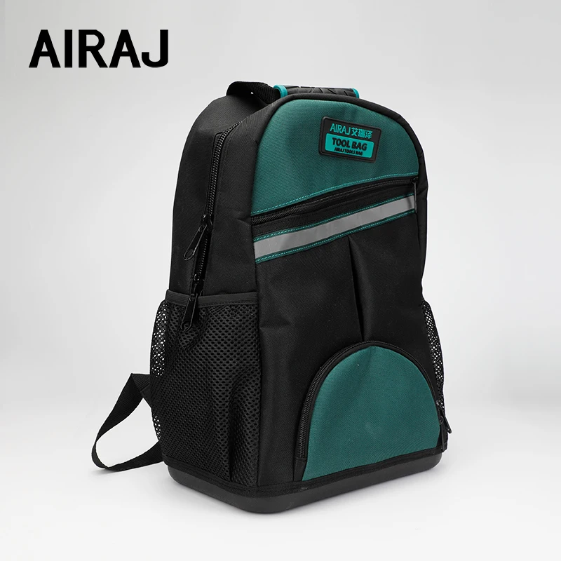 AIRAJ 18 Inch Tool Bag Backpack Large Capacity Waterproof Oxford Cloth Electrician Repair Kit Durable Woodworking Storage Bag