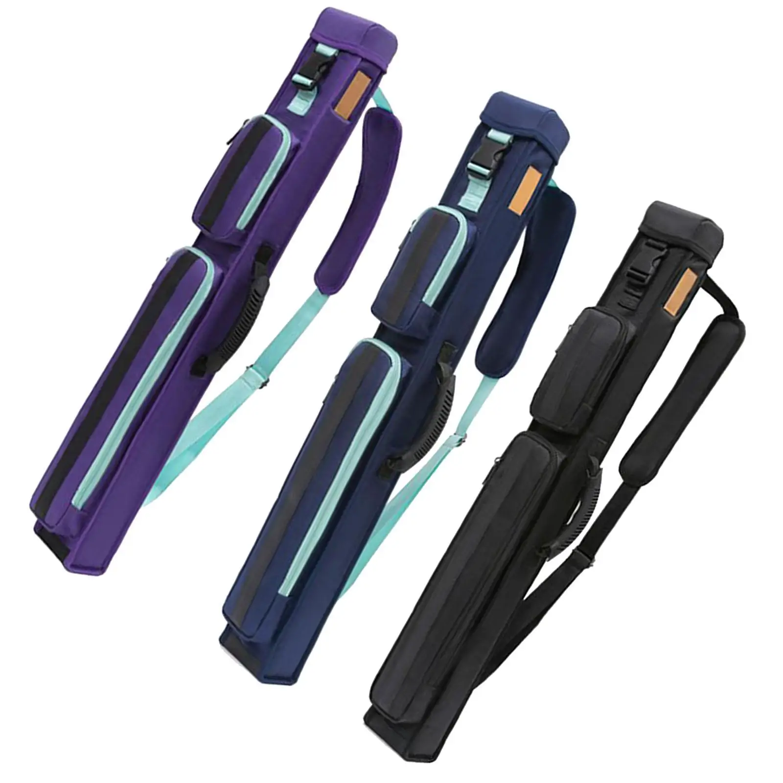 

Pool Cue Bag 1/2 Jointed Cue Cases with Multi Pockets Pool Cue Storage Pouch