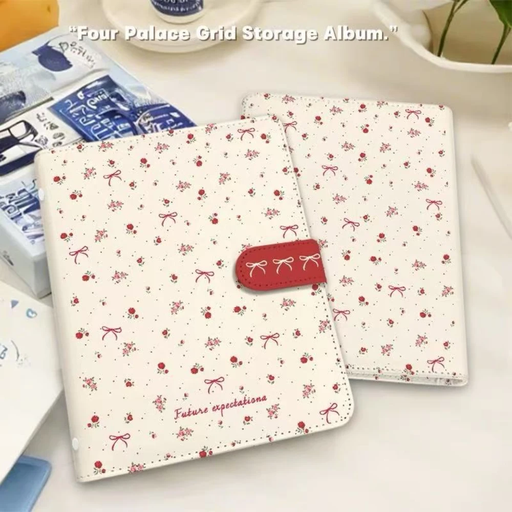 

A5 Binder Kawaii Photocard 6 Ring 3inch Kpop Card Binder PU Leather Idol Photo Album A5 Binder Cover for Picture Storage