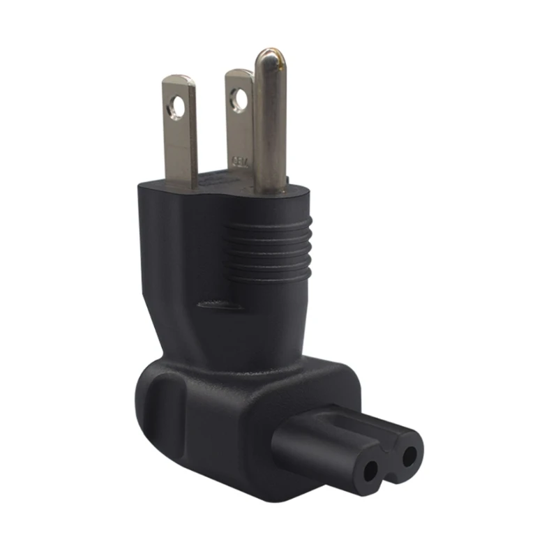 Nema 5-15P to C7 Power Cable Adapter, Male to Female Connectors, PVC Material for Electronics