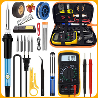 2024 Electric Soldering Iron 60W Adjustable Temperature Replaceable Soldering Iron Head Soldering Iron Pen Welding Kit