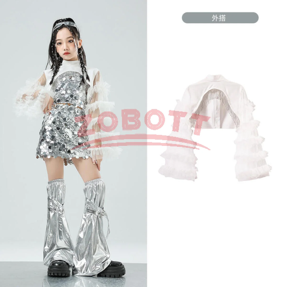 Girls Gauze Crop To… - image