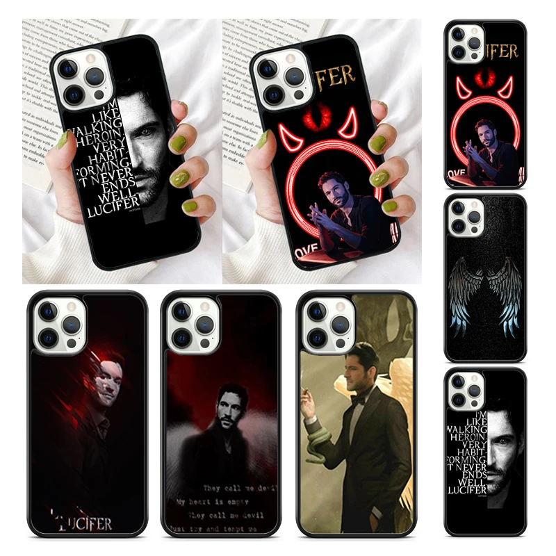 American TV Degenerate angel Lucifer Phone Case for iPhone 16 15 SE2020 13 14 11 12 Mini Pro Max 6 7 8 Plus coque fundas