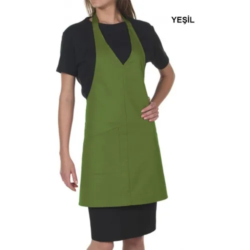 Medusa Forma Bib Apron Chef Barista Cook Barber Tattoo Waiter Bib Green