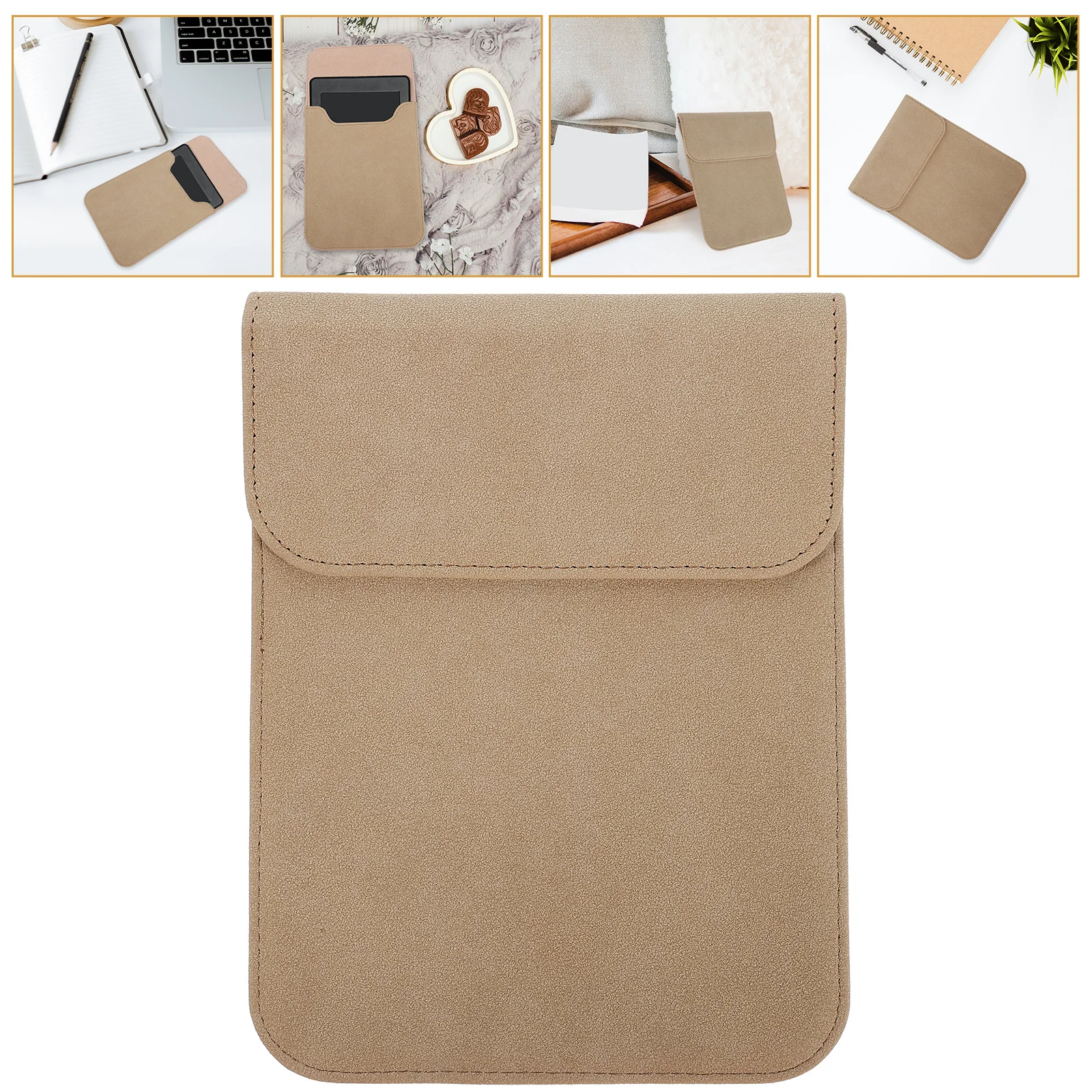 Capa para e-book de 6.8 polegadas, capa protetora de imitação à prova de choque, manga à prova de respingos com bolsa interna e-reader