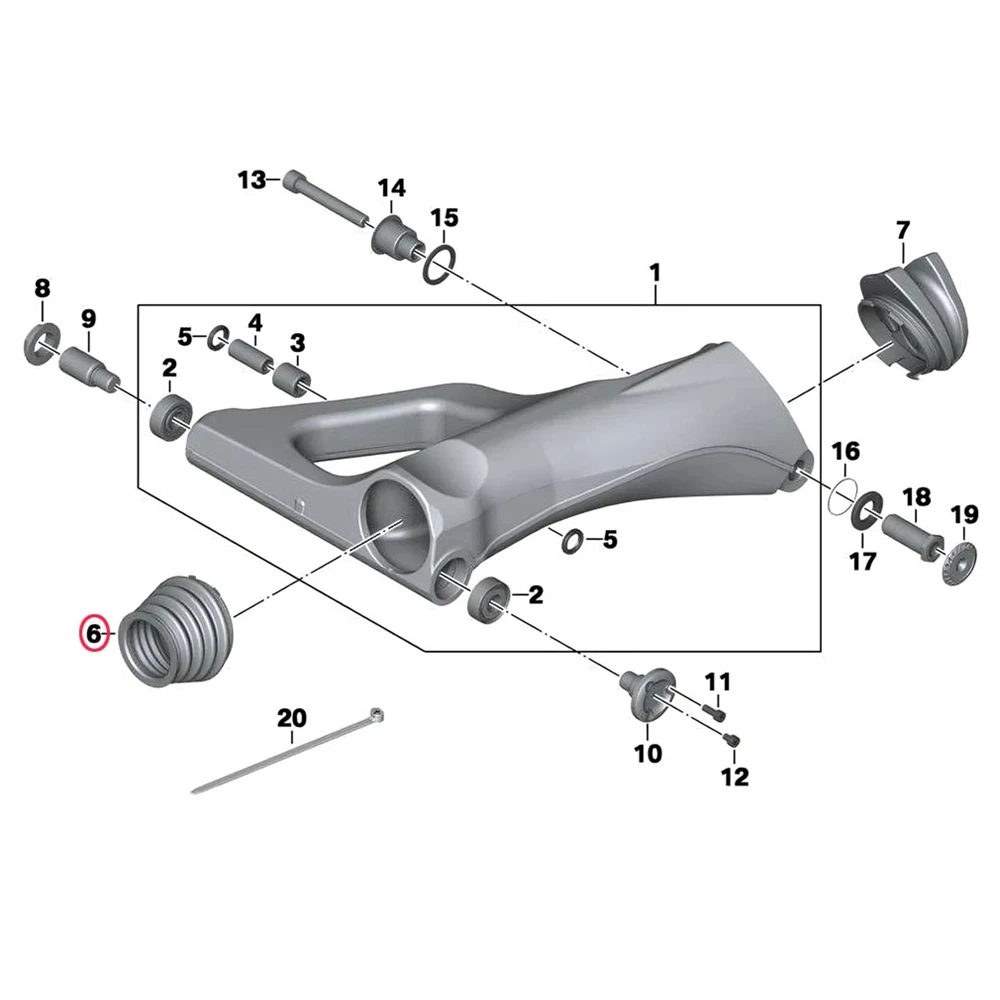 رقم الجزء: 33177726652 لسيارات BMW K1600GA K1600B K1600GT K1600GTL دراجة نارية رمح نقل غطاء غبار الغطاء الواقي