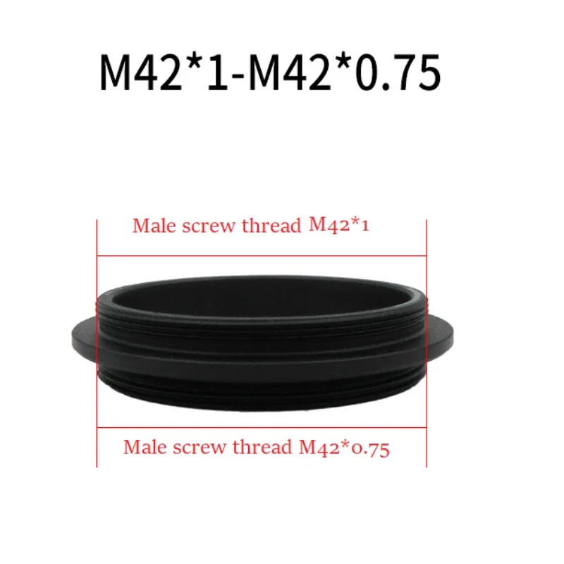 M42-M42 Ring Adapter M42X1 Male Thread M42X0.75 Male Thread T2 Aluminium Alloy Camera Adaptor Optional
