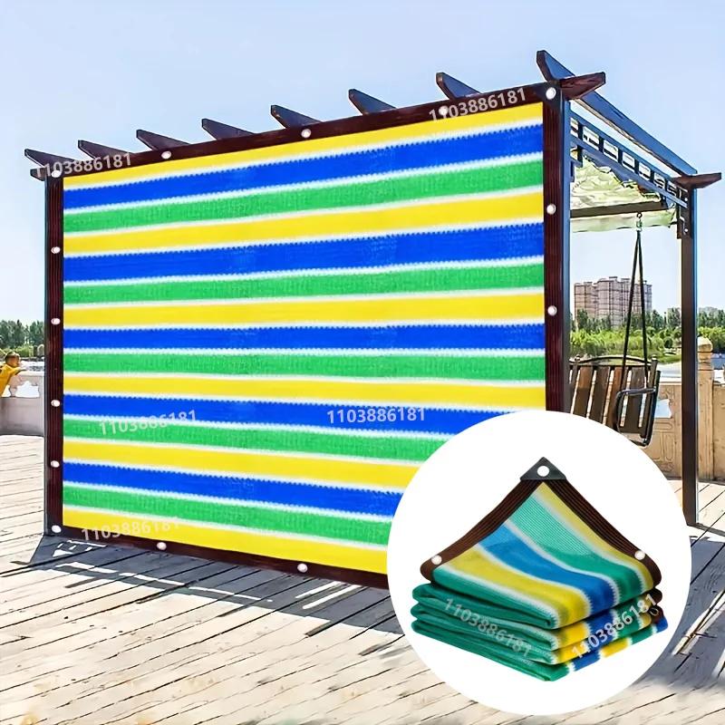 Multi colored garden shade net, terrace shade net, camping shade net, UV protection, HDPE sunscreen cloth