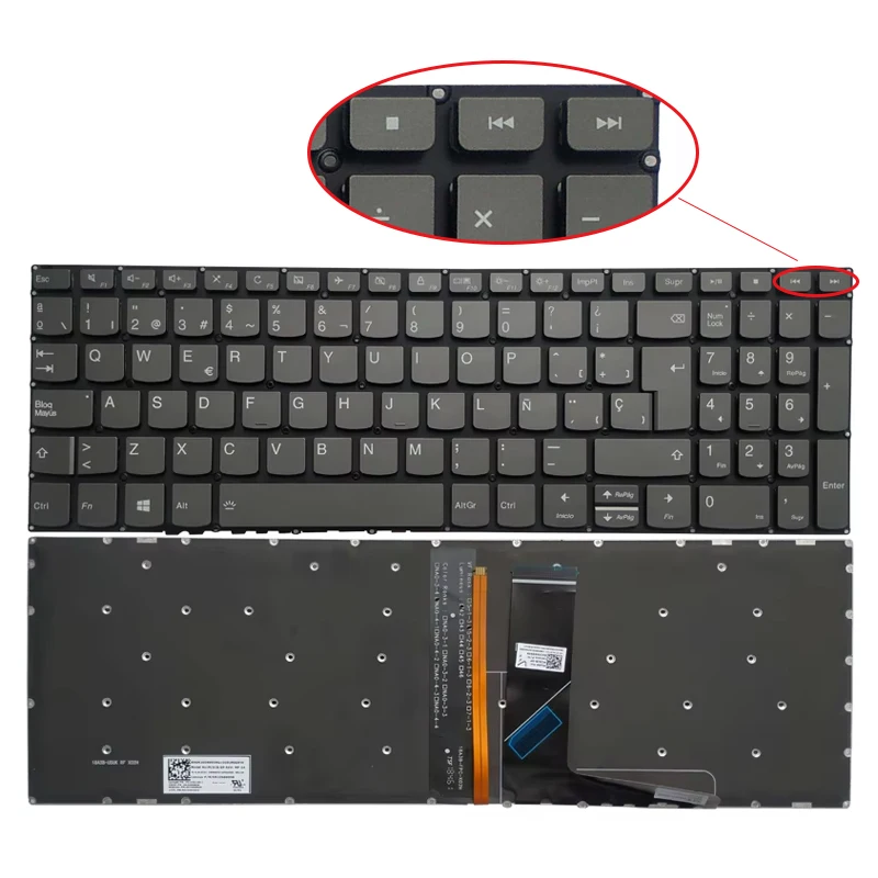 NOWA rosyjska/amerykańska/brytyjska/hiszpańska/francuska klawiatura do laptopa Lenovo IdeaPad 330S-15 330S-15ARR 330S-15AST 330S-15IKB 330S-15ISK 7000-15