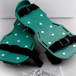 8pcs Garden Aerator Shoes Strap Lawn Aerator Shoes Band Aerating Sandals Spikes Adjustable Straps Universal Size For All Shoes