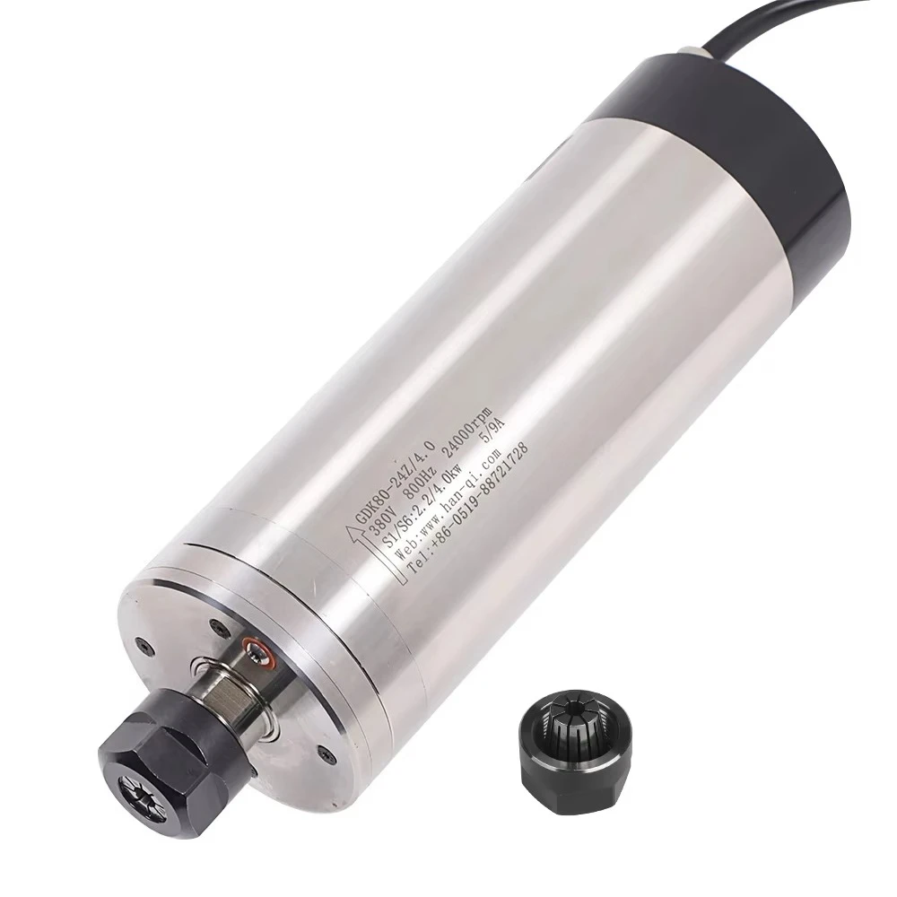 

GDK80-24Z/4.0 4.0kw 24000Rpm 800Hz Special Electric Spindle Motor for Grinding & Woodworking Machinery Parts