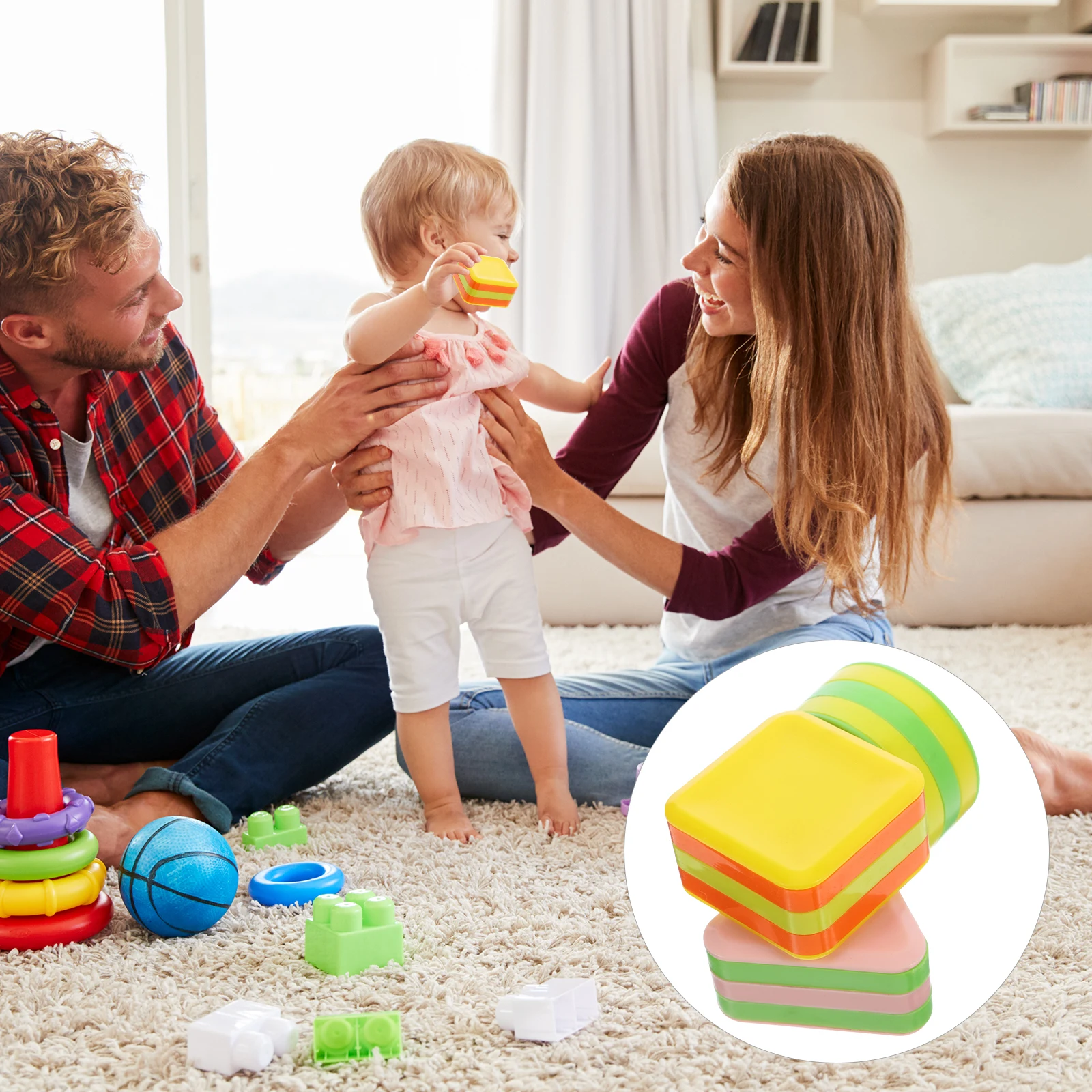 3 pçs instrumento de percussão cilindro de areia sino conjunto de três peças instrumentos de plástico brinquedo crianças ferro musical criança