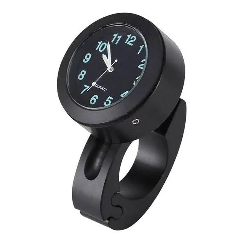 A56P-Motorcycle Universal 7/8 Inch Handlebar Watch Clock With Buckle Waterproof Sun-Proof Shockproof