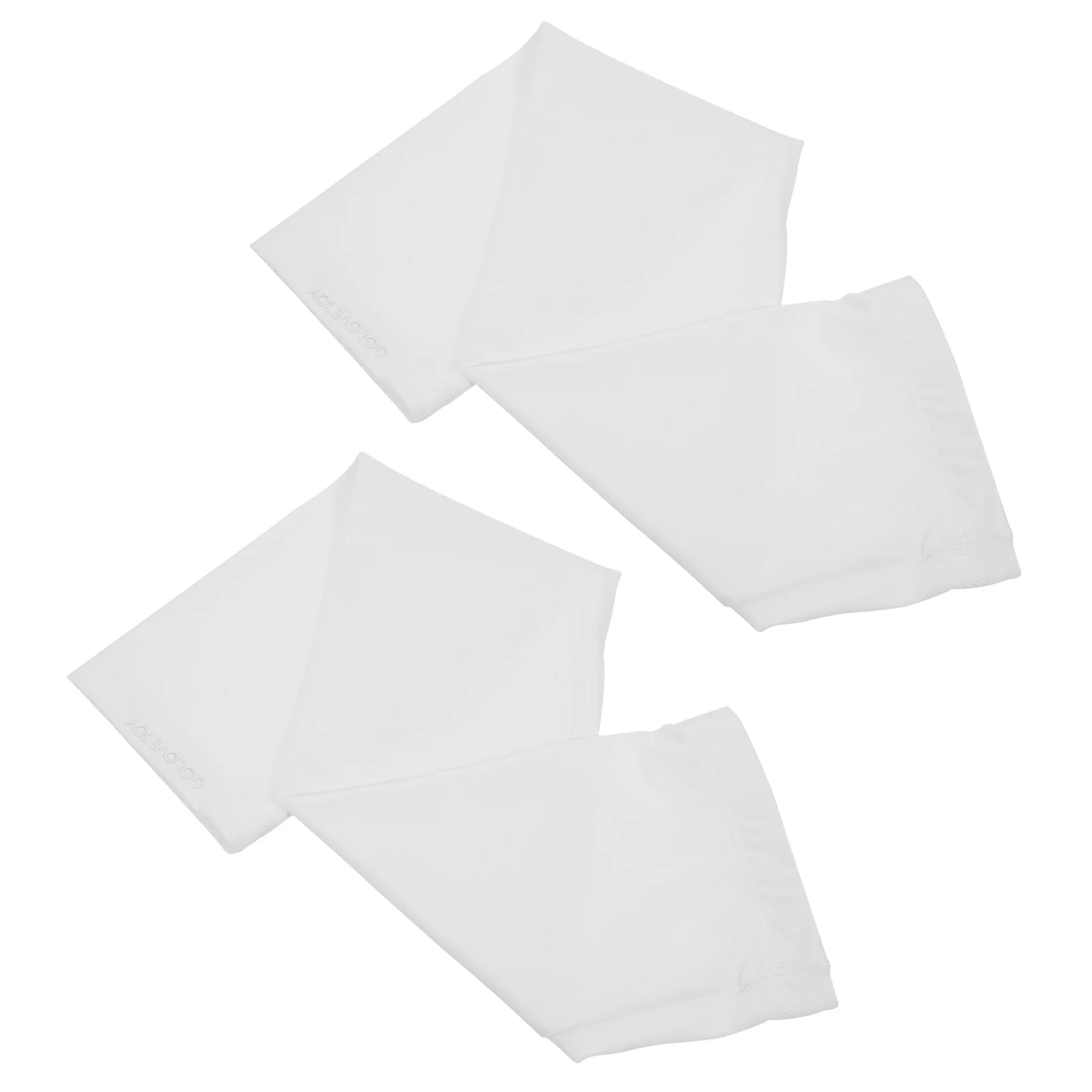 

Summer Sun Protection Arm Sleeves Ice Silk White S Men Women Outdoor Sports Basketball Hiking Jogging Cycling Walking Anti UV