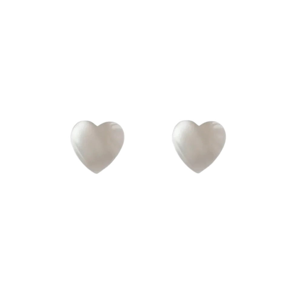 Alloy Baroque Imitation Pearl Dangle Earrings Acrylic Geometric Design Bow Earrings Translucent Heart Pure White