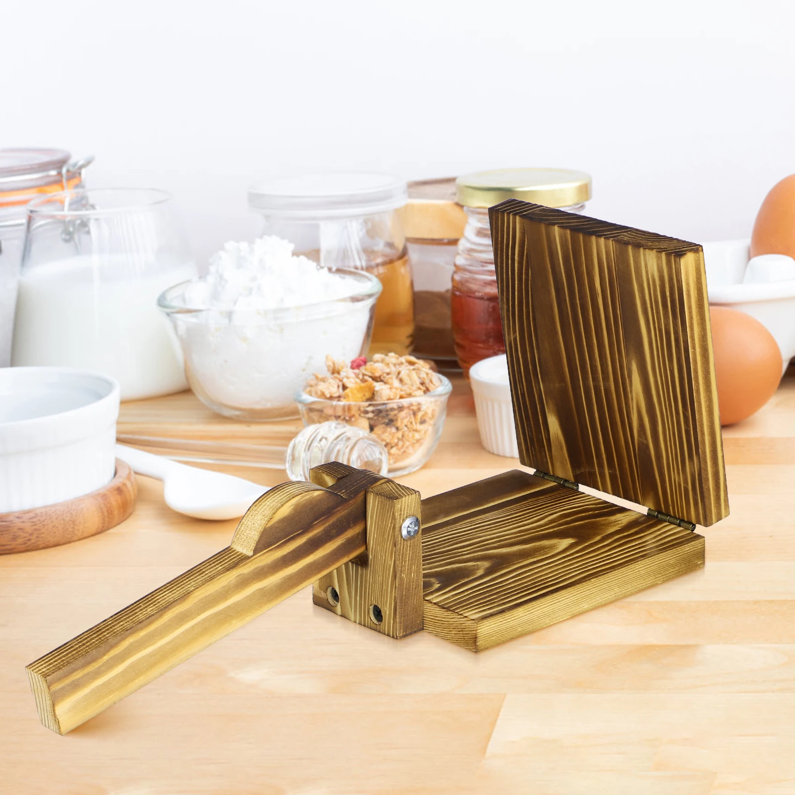 

Dumpling Wrapper Mold Presser Filling for Pierogies Accessories Wood Dough Wooden Woman