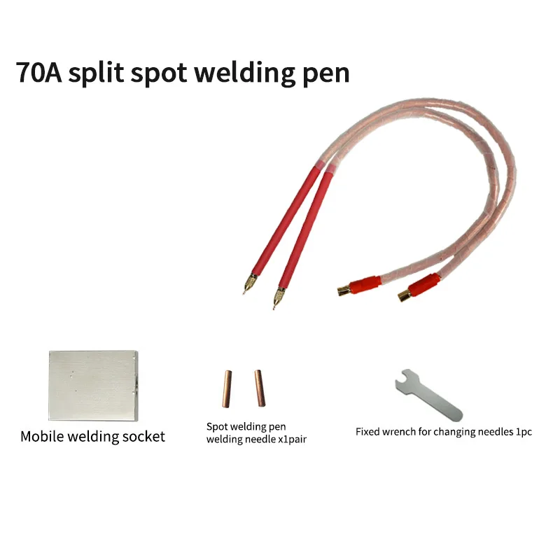 Pulse S70A Portable Separated Copper Spot Welding Pen For Hand-held Spot Welder 18650 Lithium Battery DIY Spot Welding Machine