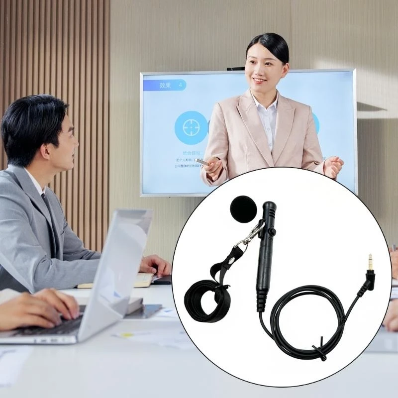 DXAB Dynamic Neck Microphone يعزز ميكروفون جولات الصوت مع غطاء الرغوة 1M كابل