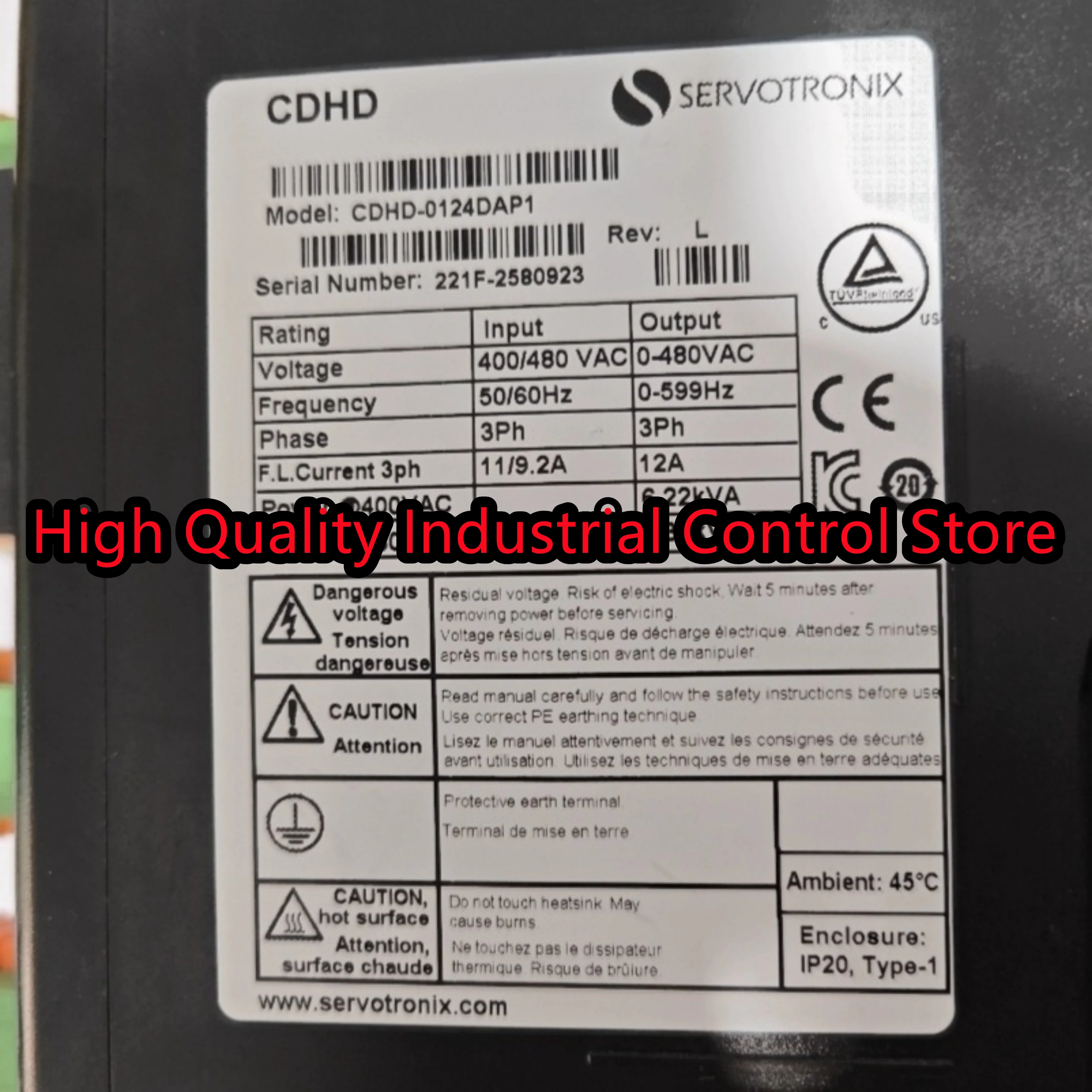 

Servo driver CDHD-0124DAP1 CDHD-0124DEC2 100%NEW