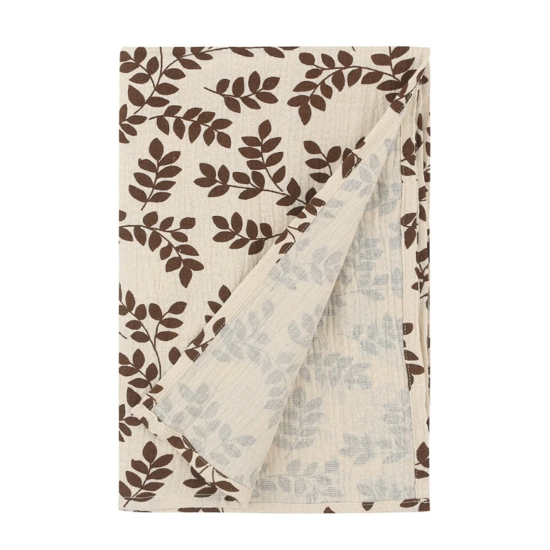 Couverture enveloppante pour nouveau-né, en tissu crêpe, serviette bain pour enfants, en mousseline, pour poussette, W3JF