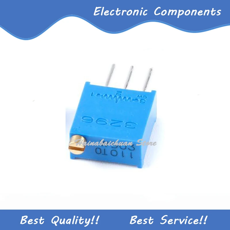 

10 Pcs/Lot 3296W-1-503LF 50K ±10%±100ppm/℃ DIP3 Adjustable Potentiometer New and Original In Stock