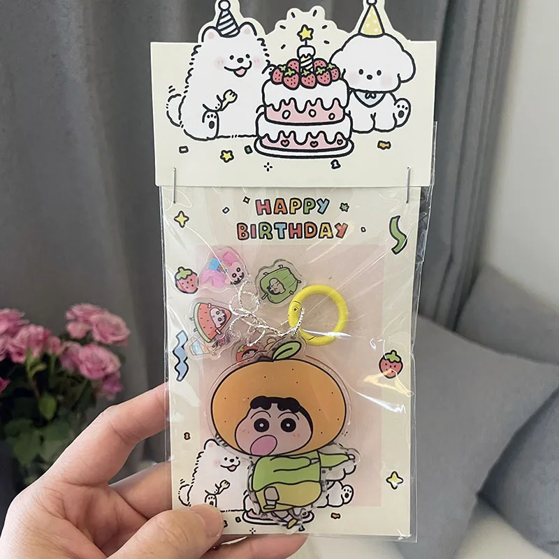 

Crayon Shin-Chan Kawaii's New Acrylic Keychain Random One Creative Backpack Pendant Cartoon Toy A Holiday Gift for Friends