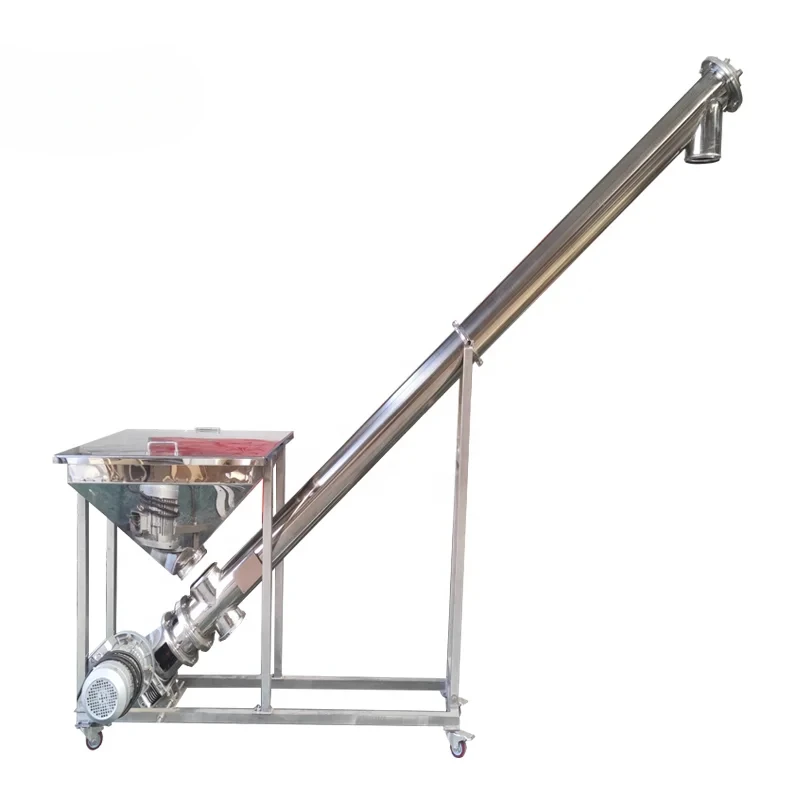 Food Grade Tube Screw Conveyor For Powder/Automatic Grain Mining Screw Auger Feeder