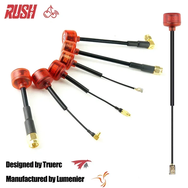 Rush Cherry FPV 5.8G Antenna LHCP RHCP SMA MMCX UFL IPEX adattatore connettore Antenna a lungo raggio tozzo per occhiali Drone da corsa