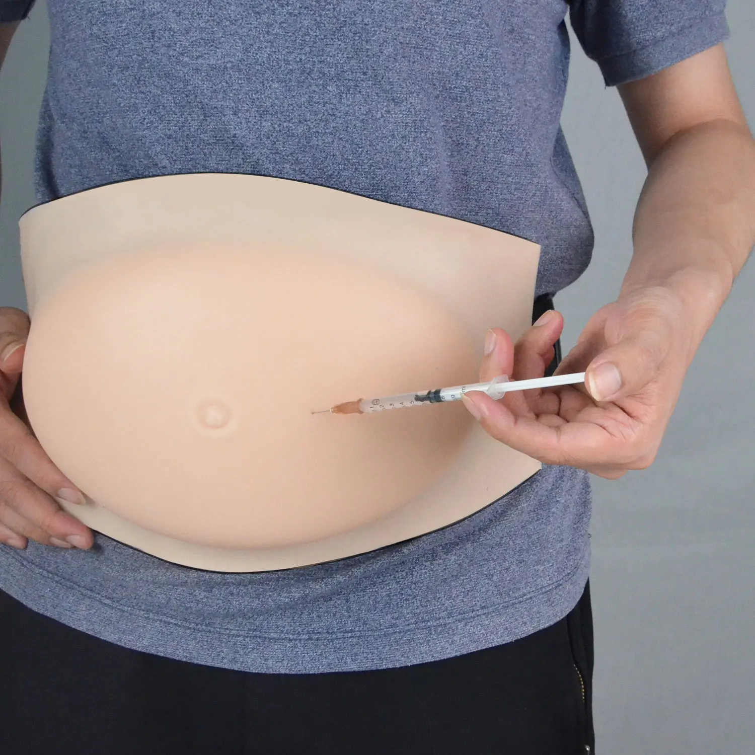 Model Injeksi Perut Simulator Injeksi Perut untuk Pelatihan Praktek Injeksi Insulin